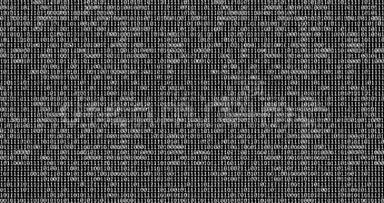 <strong>黑色</strong>背景上的零和一个白色二进制数字代码，计算机产生的无缝环路抽象<strong>运动背景</strong>，新的